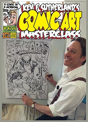 promotional image for Kev F Sutherland's Comic Art Masterclass