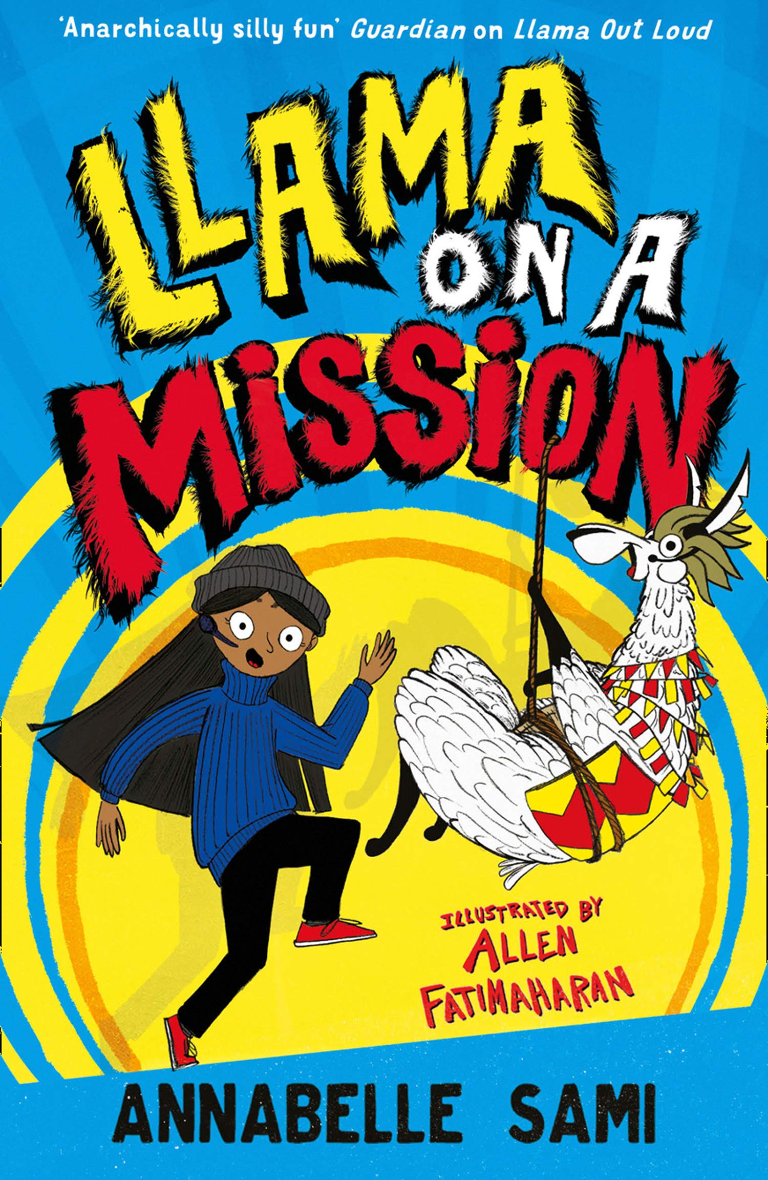 Cover of llama on a mission by annabelle sami